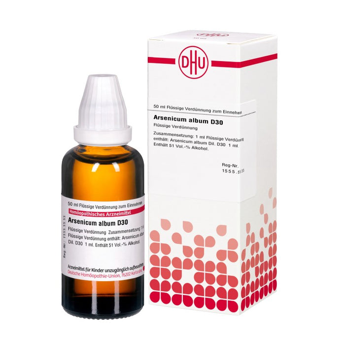 DHU Arsenicum album D30 Dilution, 50 ml Lösung