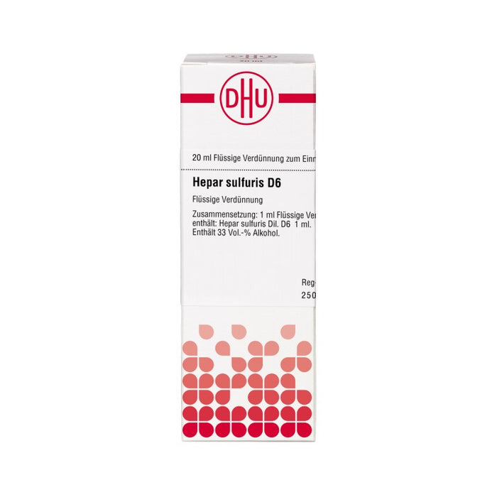 DHU Hepar sulfuris D6 Dilution, 20 ml Lösung