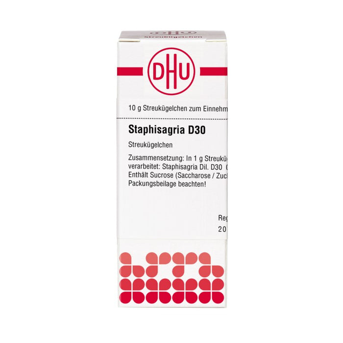 DHU Staphisagria D30 Streukügelchen, 10 g Globuli