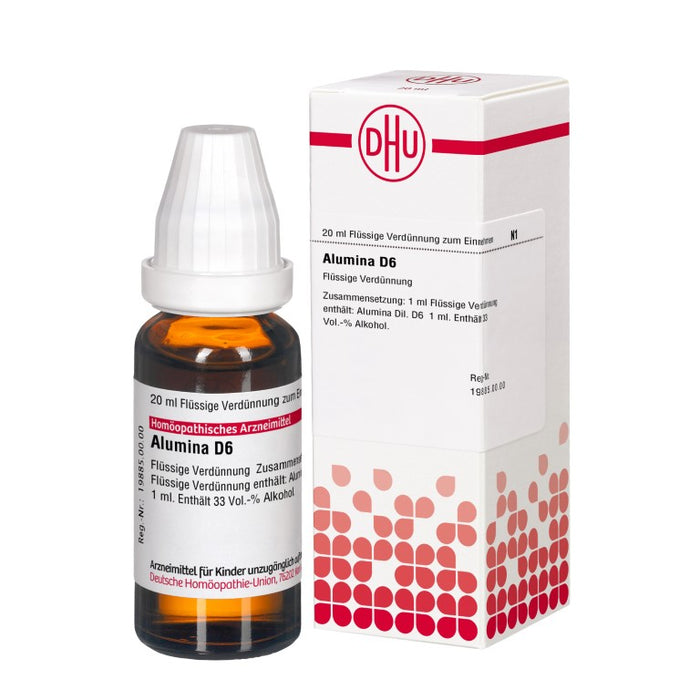 DHU Alumina D6 Dilution, 20 ml Lösung