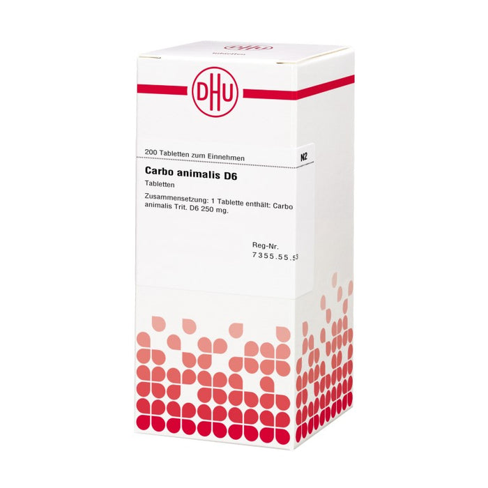 DHU Carbo animalis D6 Tabletten, 200 St. Tabletten