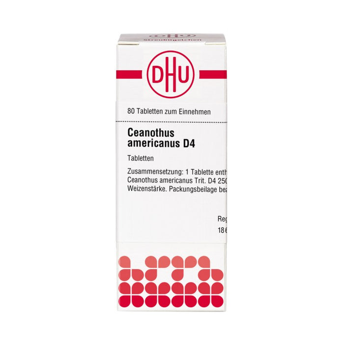 DHU Ceanothus americanus D4 Tabletten, 80 St. Tabletten