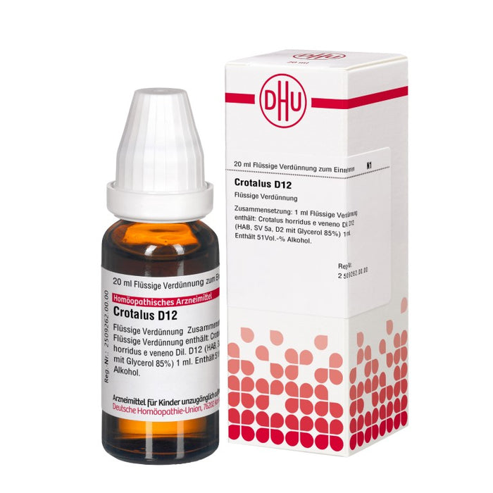 DHU Crotalus D12 Dilution, 20 ml Lösung