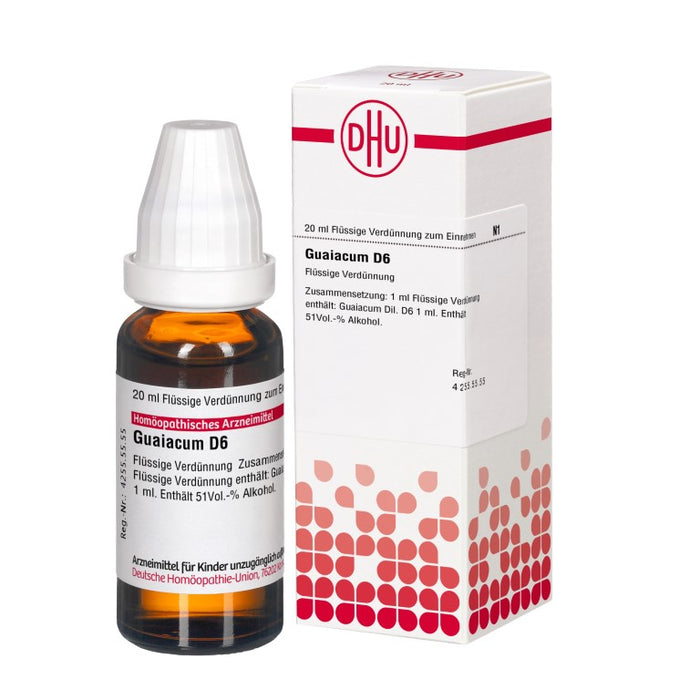 Guaiacum D6 DHU Dilution, 20 ml Lösung