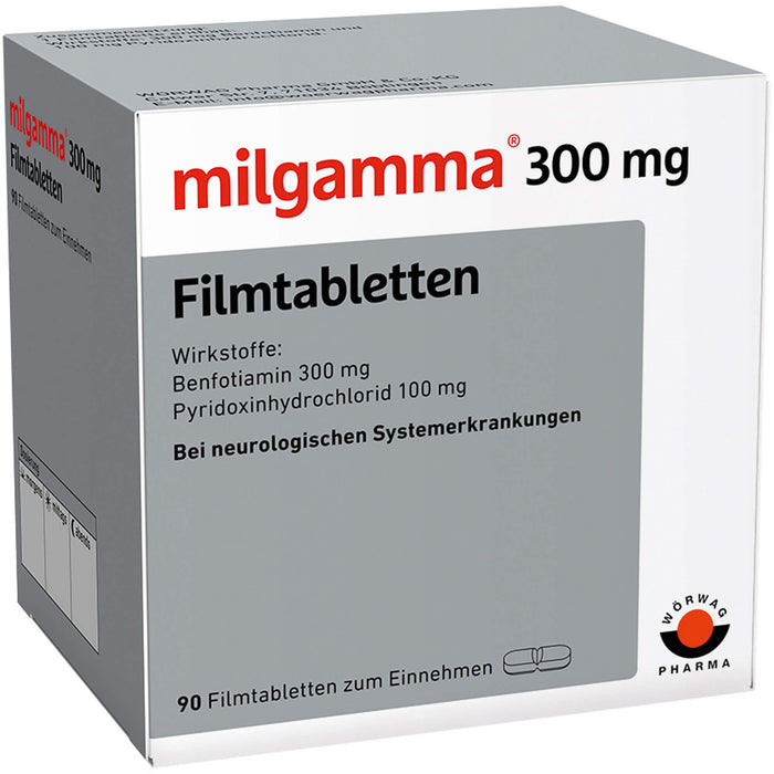 milgamma 300 mg Filmtabletten bei neurologischen Systemerkrankungen, 90 pc Tablettes