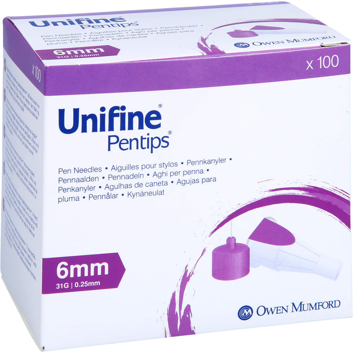 Unifine Pentips 0,33x6mm 31G, 100 St KAN