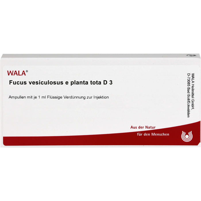 WALA Fucus vesiculosus e planta tota D3 flüssige Verdünnung, 10 pc Ampoules