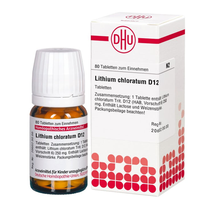 DHU Lithium chloratum D12 Tabletten, 80 pcs. Tablets