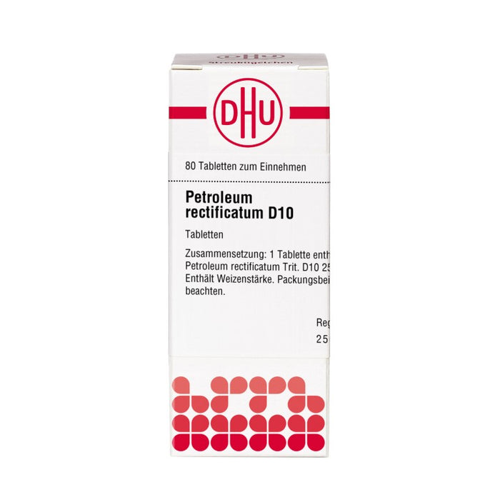 Petroleum rectificatum D10 DHU Tabletten, 80 St. Tabletten