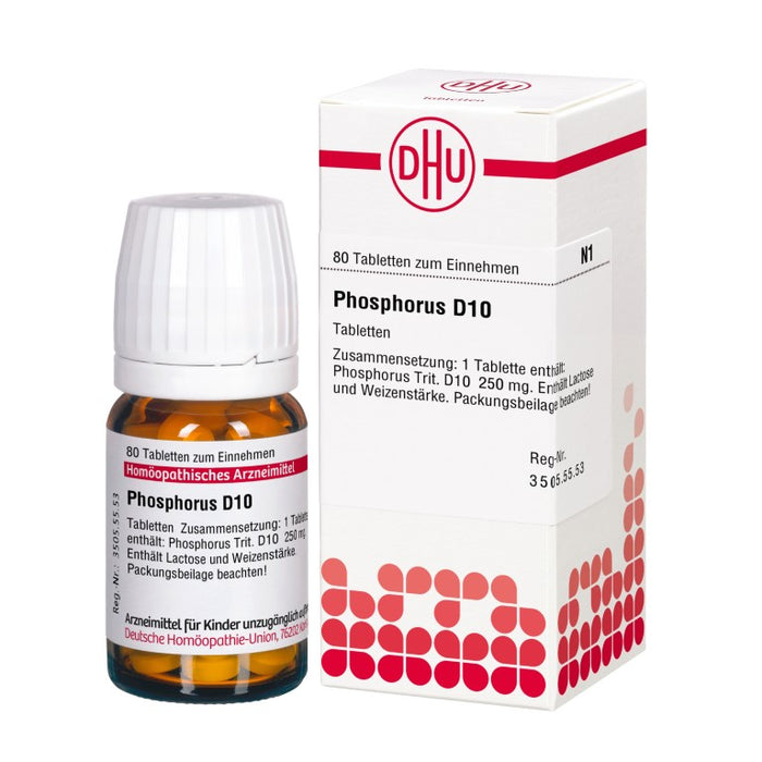 DHU Phosphorus D10 Tabletten, 80 St. Tabletten