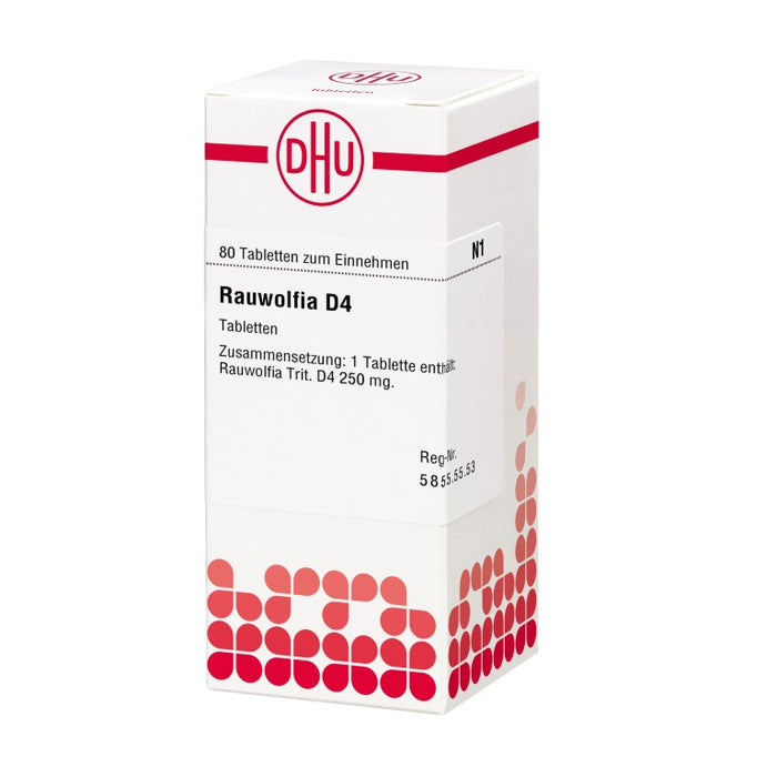 Rauwolfia D4 DHU Tabletten, 80 St. Tabletten