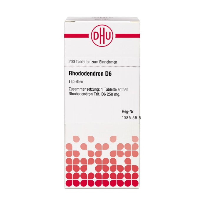 DHU Rhododendron D6 Tabletten, 200 pc Tablettes