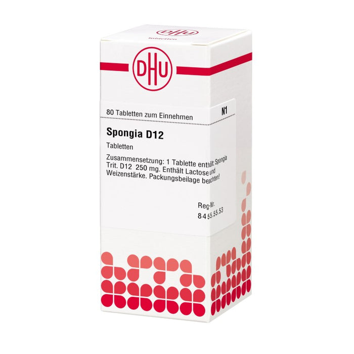 DHU Spongia D12 Tabletten, 80 pc Tablettes