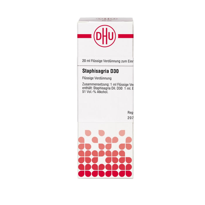 DHU Staphisagria D30 Dilution, 20 ml Lösung