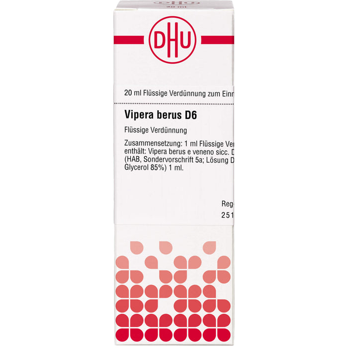 DHU Vipera berus D6 Dilution, 20 ml Lösung