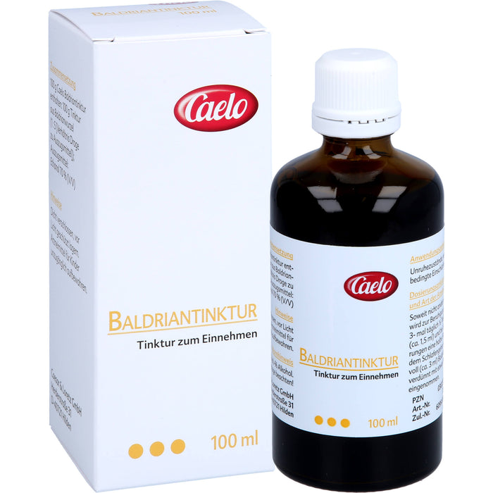 Caelo Baldriantinktur zur Beruhigung bei Einschlafstörungen, 100 ml Solution