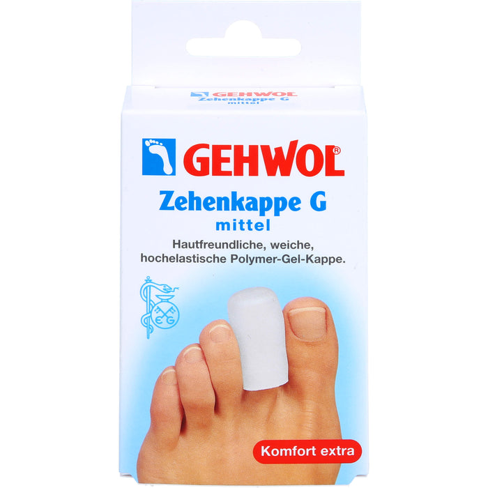 GEHWOL Polymer-Gel Zehenkappe G mittel, 2 St. Pflaster