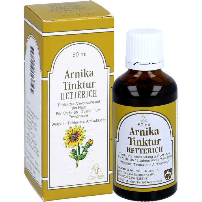 Arnikatinktur Hetterich, 50 ml Solution