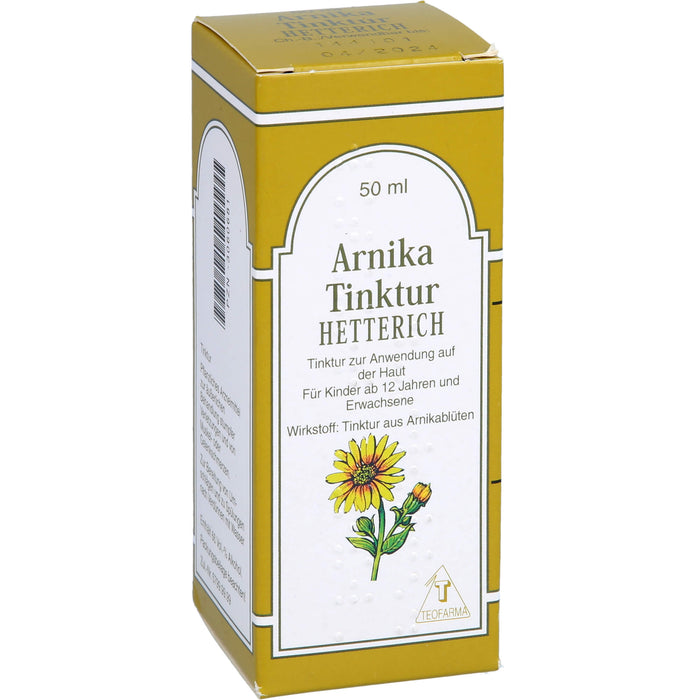 Arnikatinktur Hetterich, 50 ml Lösung