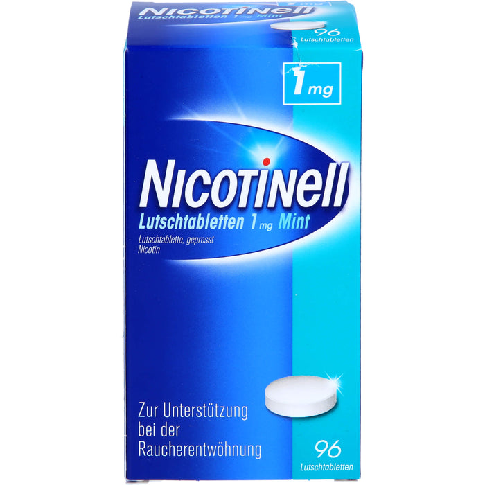 NICOTINell Lutschtabletten 1 mg Mint zur Raucherentwöhnung, 96 St. Tabletten