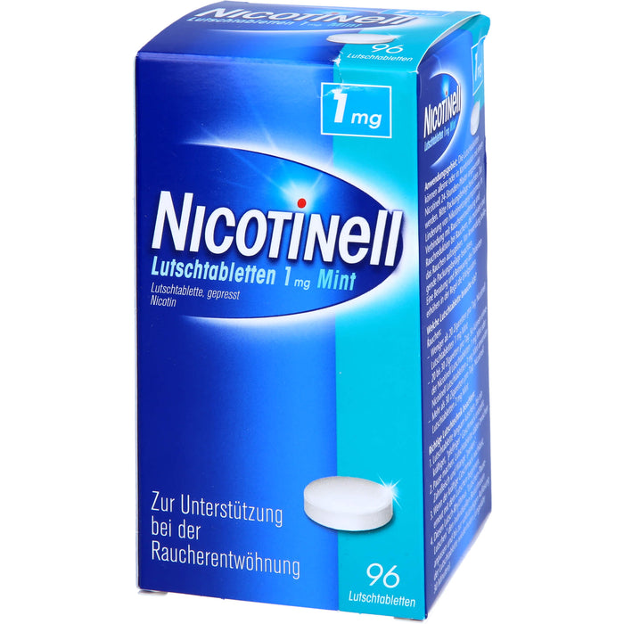 NICOTINell Lutschtabletten 1 mg Mint zur Raucherentwöhnung, 96 pc Tablettes