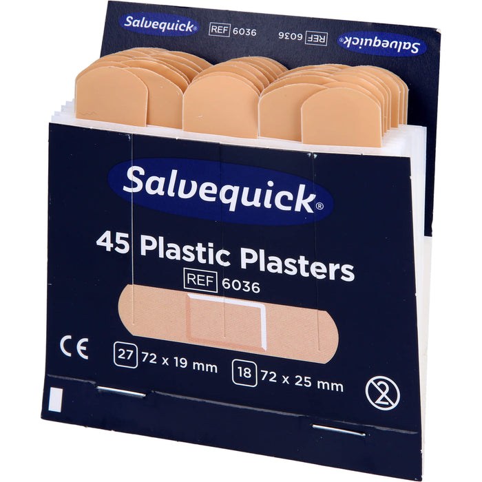 Salvequick Pflasterstrips wasserfest, 45 pc Pansement