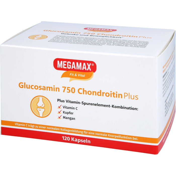 MEGAMAX Fit & Vital Glucosamin 750 Chondroitin plus Kapseln, 120 St. Kapseln