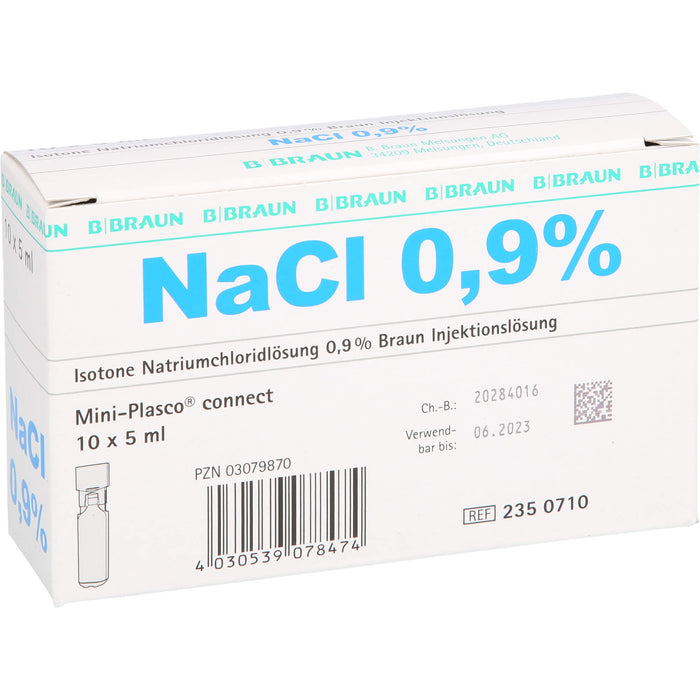 Isotone Kochsalzlösung NaCl 0,9% Braun Mini-Plasco connect, 50 ml Solution