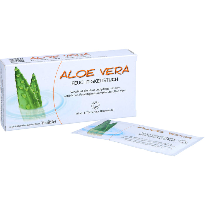 Coolike Aloe Vera Feuchtigkeitstuch, 5 St TUE