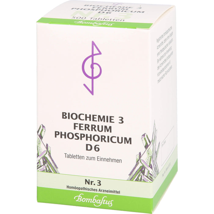 Biochemie 3 Ferrum phosphoricum Bombastus D6 Tbl., 500 St TAB