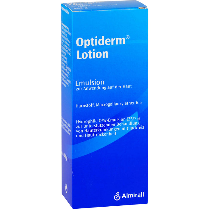 Optiderm Lotion bei Hauterkrankungen mit Juckreiz und Hauttrockenheit, 200 g Lösung