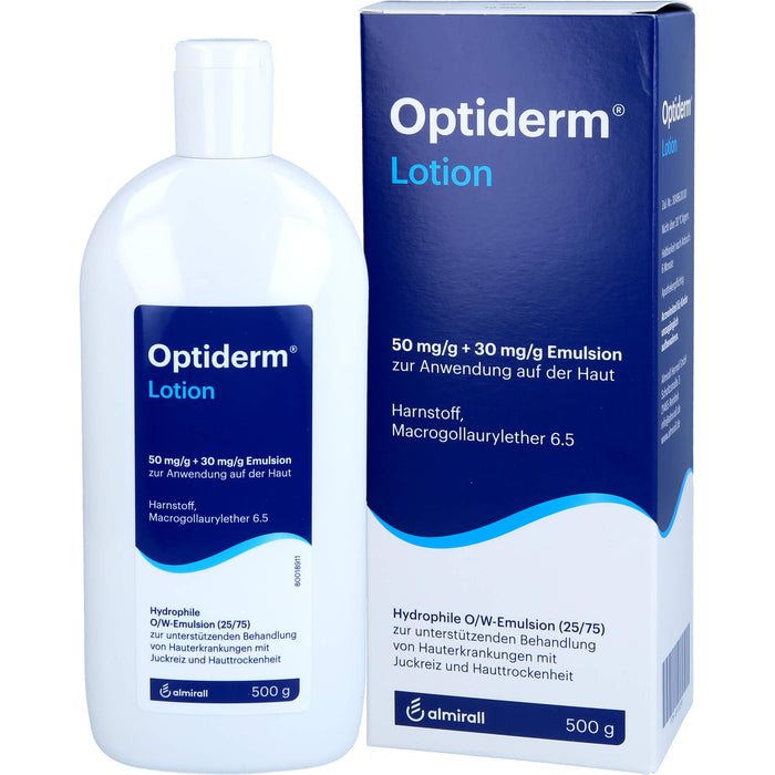 Optiderm Lotion für die Behandlung größerer juckender Hautflächen, 500 g Solution