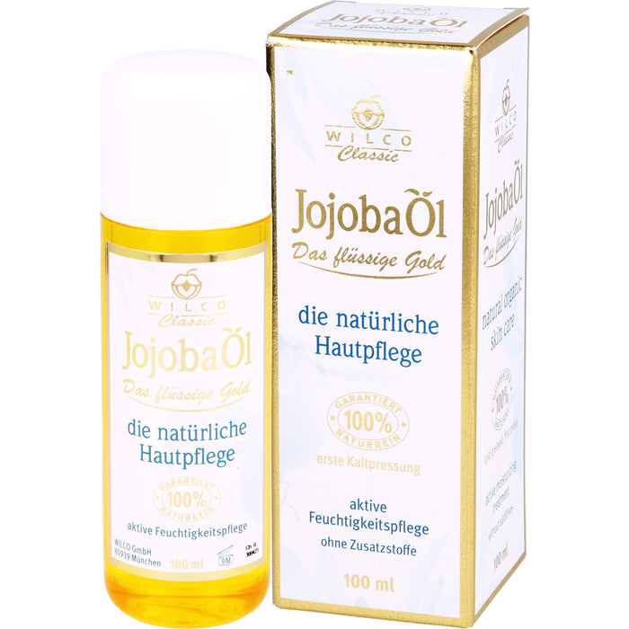 WILCO Jojoba Öl aktive Feuchtigkeitspflege, 100 ml Huile