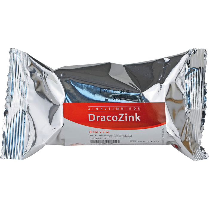 Zinkleimbinde Dracozink 8 cm x 7 m, 1 pcs. Pack