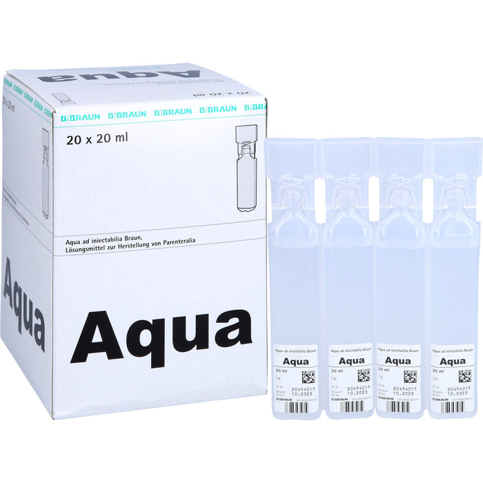 BRAUN Aqua ad injectabilia Ampullen, 20 St. Ampullen