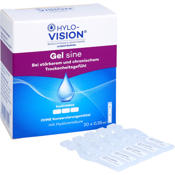 Hylo-Vision Gel sine Augentropfen, 20 St. Ampullen