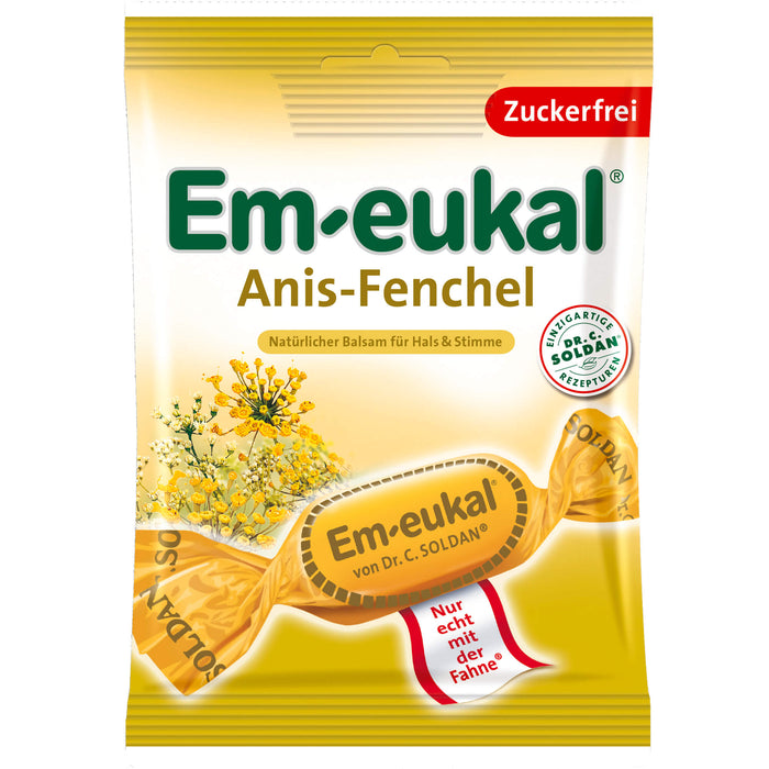 Em-eukal Anis-Fenchel zuckerfrei, 75 g Candies