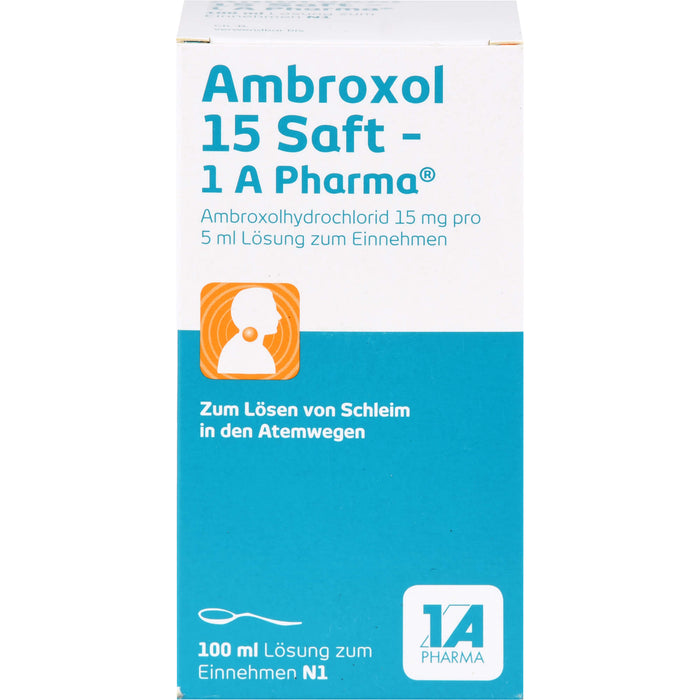 Ambroxol 15 Saft - 1A Pharma Schleimlöser, 100 ml Solution