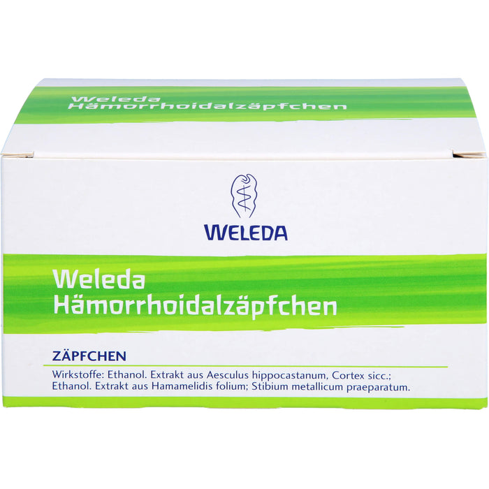 Weleda Hämorrhoidalzäpfchen bei Hämorrhoiden, Hauteinrisse, Juckreiz am After und Afterentzündung, 50 pcs. Suppositories