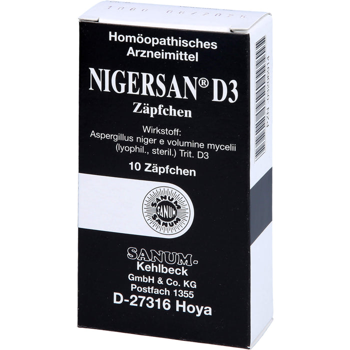 Nigersan D3 Zäpfchen, 10 pc Suppositoires