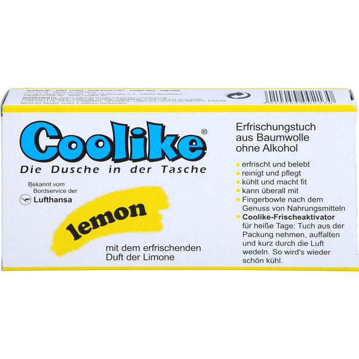 Coolike lemon Erfrischungstuch aus Baumwolle, 5 pcs. Cloths