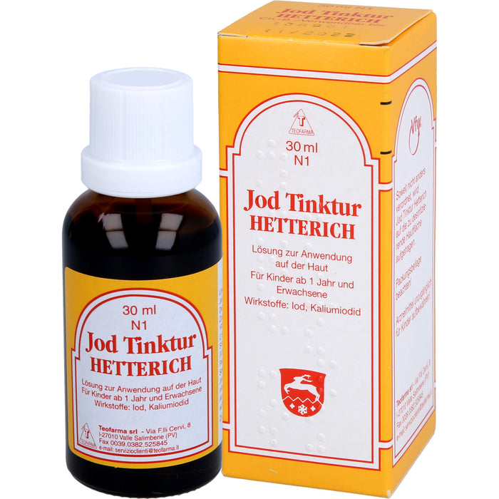 Jodtinktur Hetterich, 30 ml Lösung