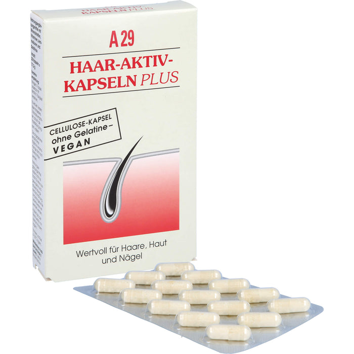 A29 Haar-Aktiv-Kapseln plus wertvoll für Haare, Haut und Nägel, 30 pc Capsules