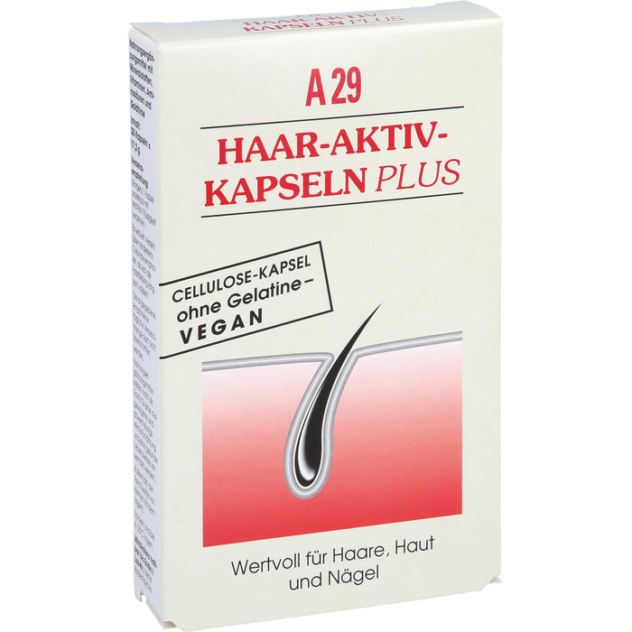 A29 Haar-Aktiv-Kapseln plus wertvoll für Haare, Haut und Nägel, 30 St. Kapseln