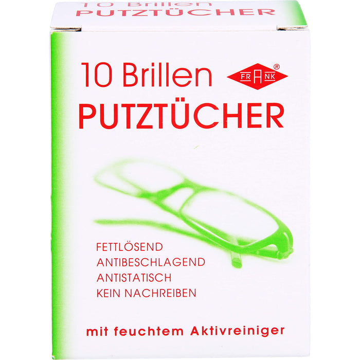 FRANK Brillen-Putztücher, 10 St. Tücher