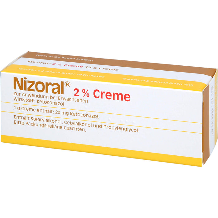 Nizoral 2 % Creme bei Pilzinfektionen der Haut, 15 g Cream