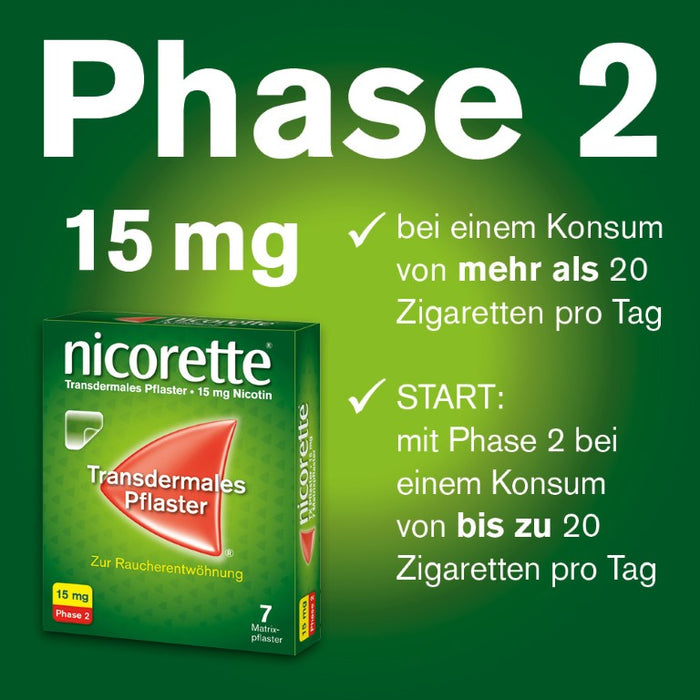 nicorette TX Pflaster 25 mg Nicotin zur Raucherentwöhnung, 7 St. Pflaster