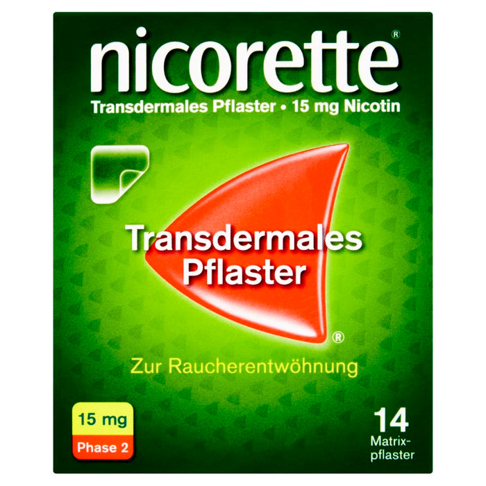 nicorette TX Pflaster 15 mg zur Raucherentwöhnung, 14 St. Pflaster