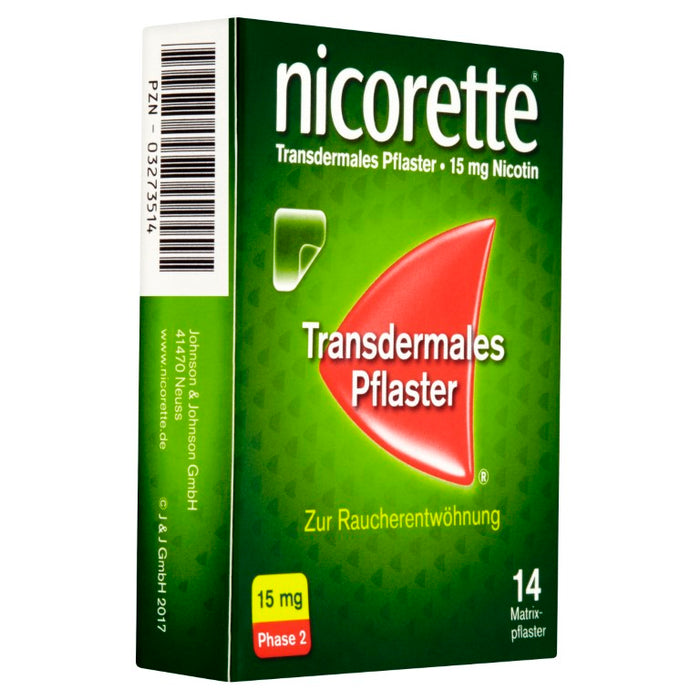 nicorette TX Pflaster 15 mg zur Raucherentwöhnung, 14 St. Pflaster