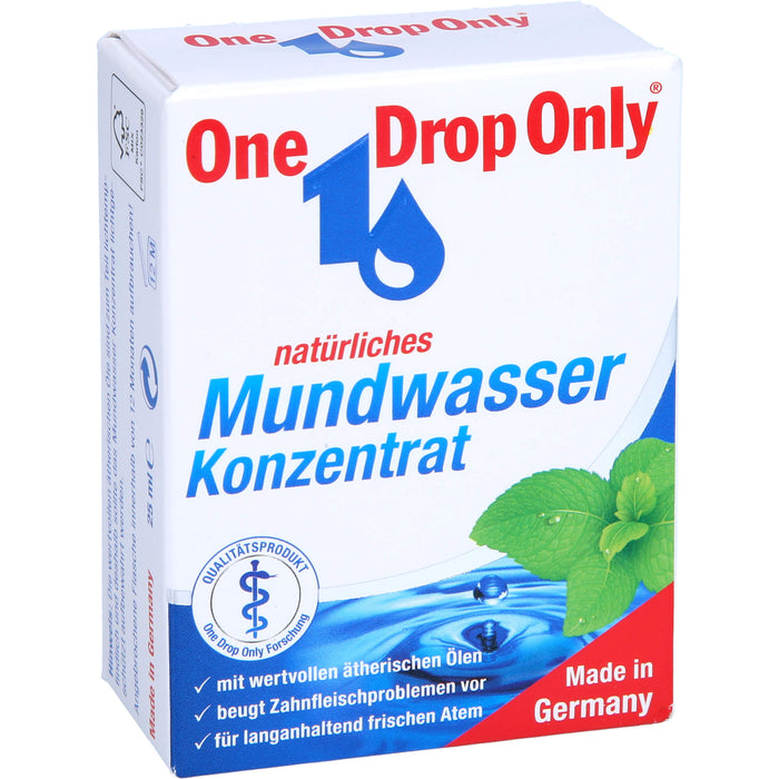 One Drop Only natürliches Mundwasser Konzentrat, 25 ml Lösung